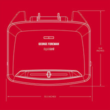 
                        
                          Cargar imagen en el visor de la galería, George Foreman Rapid Grill Series, 5-Serving Removable Plate Electric Indoor Grill and Panini Press, Black, RPGV3801BK - JOY2ESpree
                        
                      
