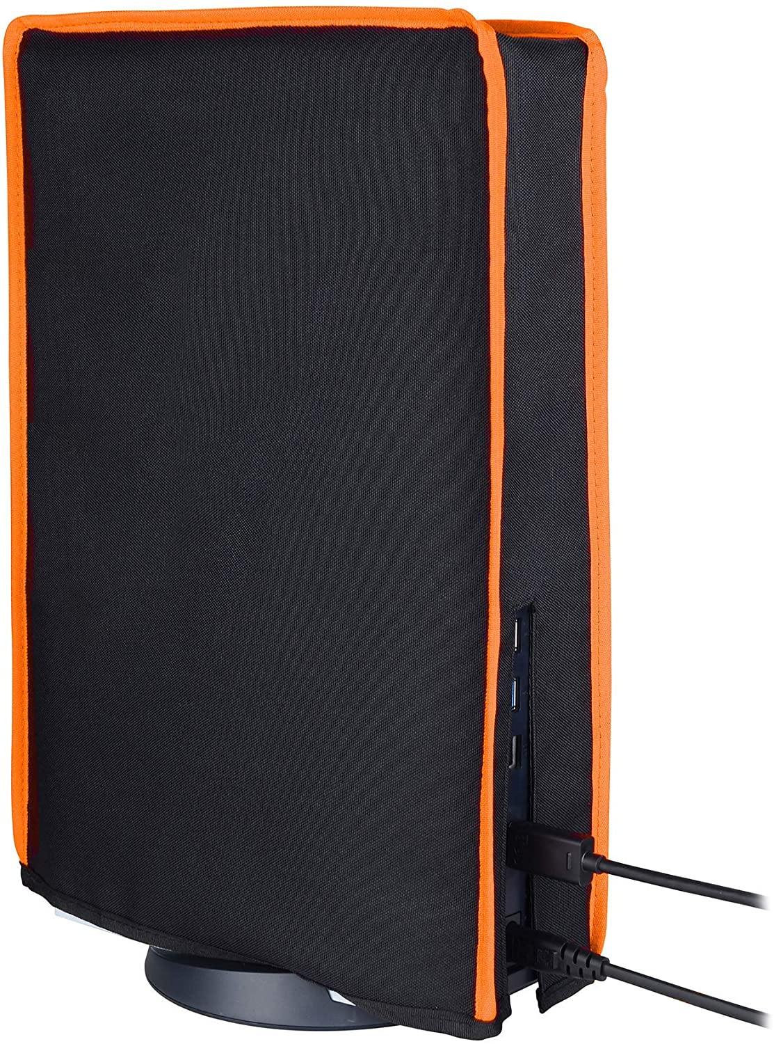 PlayVital Gray Nylon PS5 Dust Cover, Soft Neat Lining Dust Guard for DualSense 5 Console - JOY2ESpree