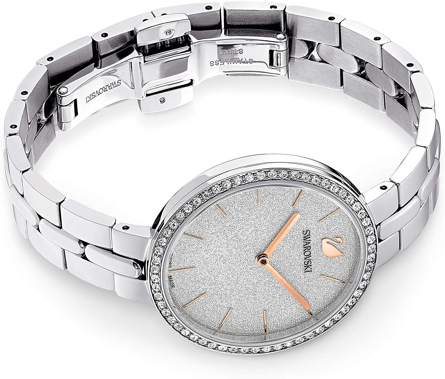 SWAROVSKI Women's Cosmopolitan Watch Collection, Metal Bracelet, Stainless Steel Band - JOY2ESpree