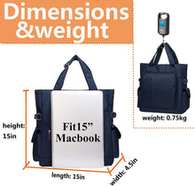 
                        
                          將圖片載入圖庫檢視器 Canvas Tote Bag Waterproof Nylon Multi Pocket Shoulder Bags Laptop Work Bag Teacher Purse and Handbags for Women &amp; Men
                        
                      