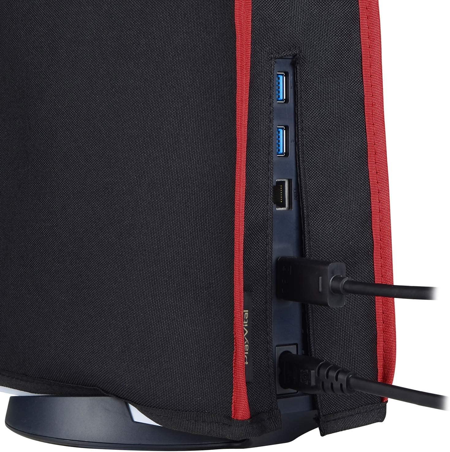 PlayVital Gray Nylon PS5 Dust Cover, Soft Neat Lining Dust Guard for DualSense 5 Console - JOY2ESpree