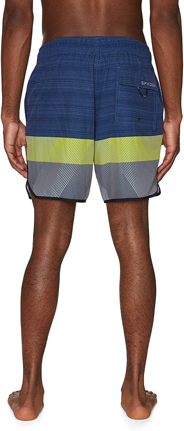Spyder Men's 7" Textured Colorblock Volley Swim Trunks