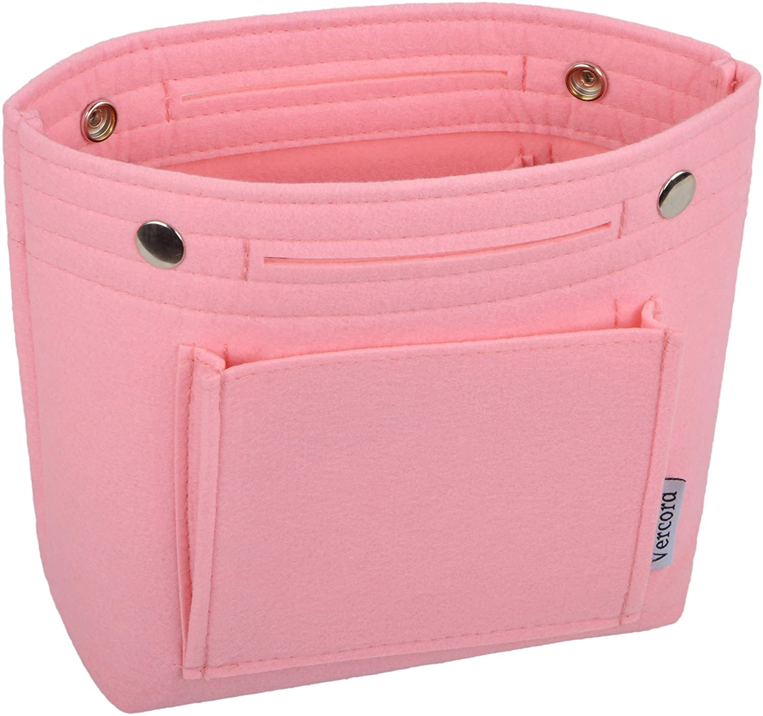 Vercord Felt Tote Handbag Purse Pocketbook Organizer Insert Divider Shaper Bag in Bag