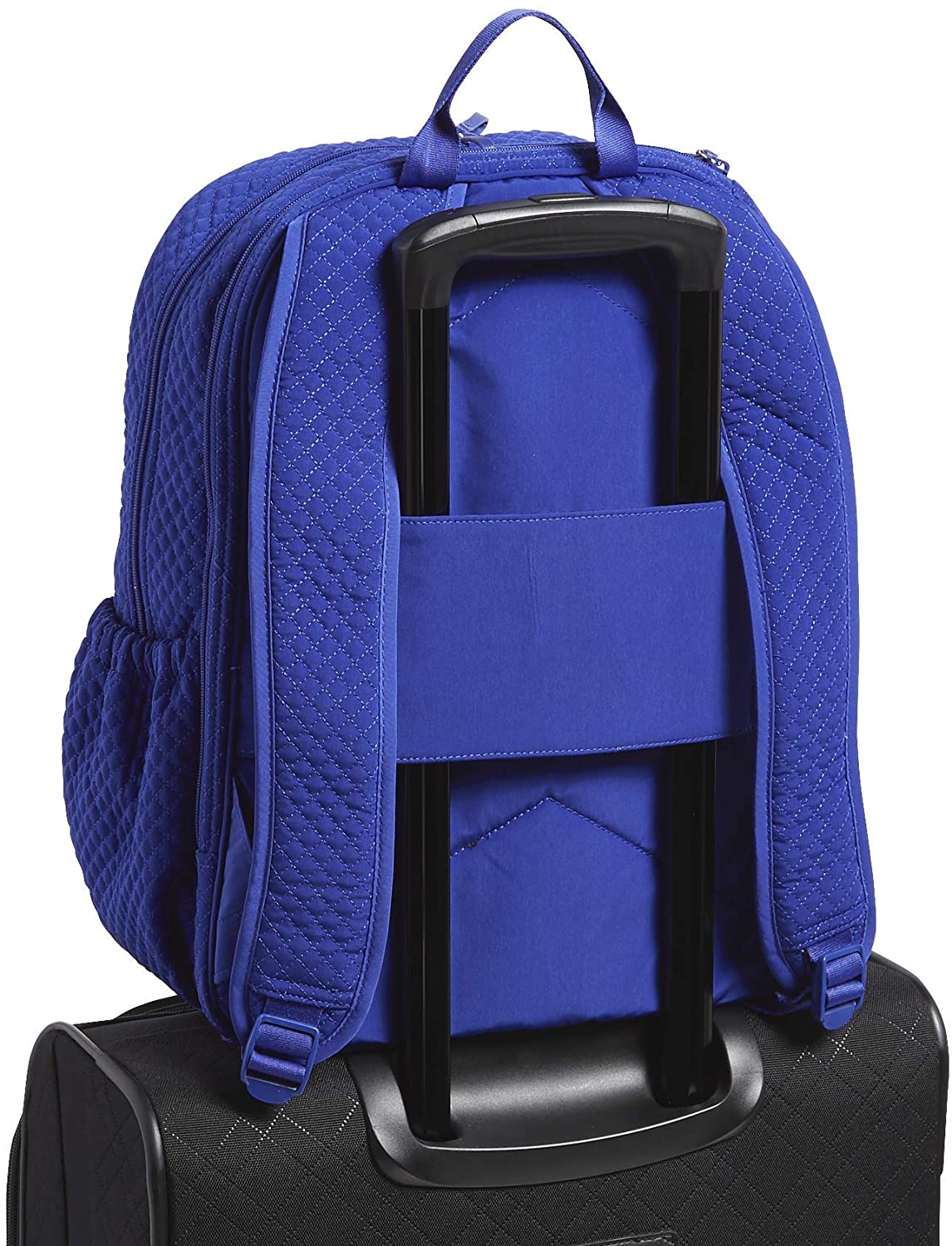 Vera Bradley Women's Microfiber Campus Backpack, Classic Navy, One Size
