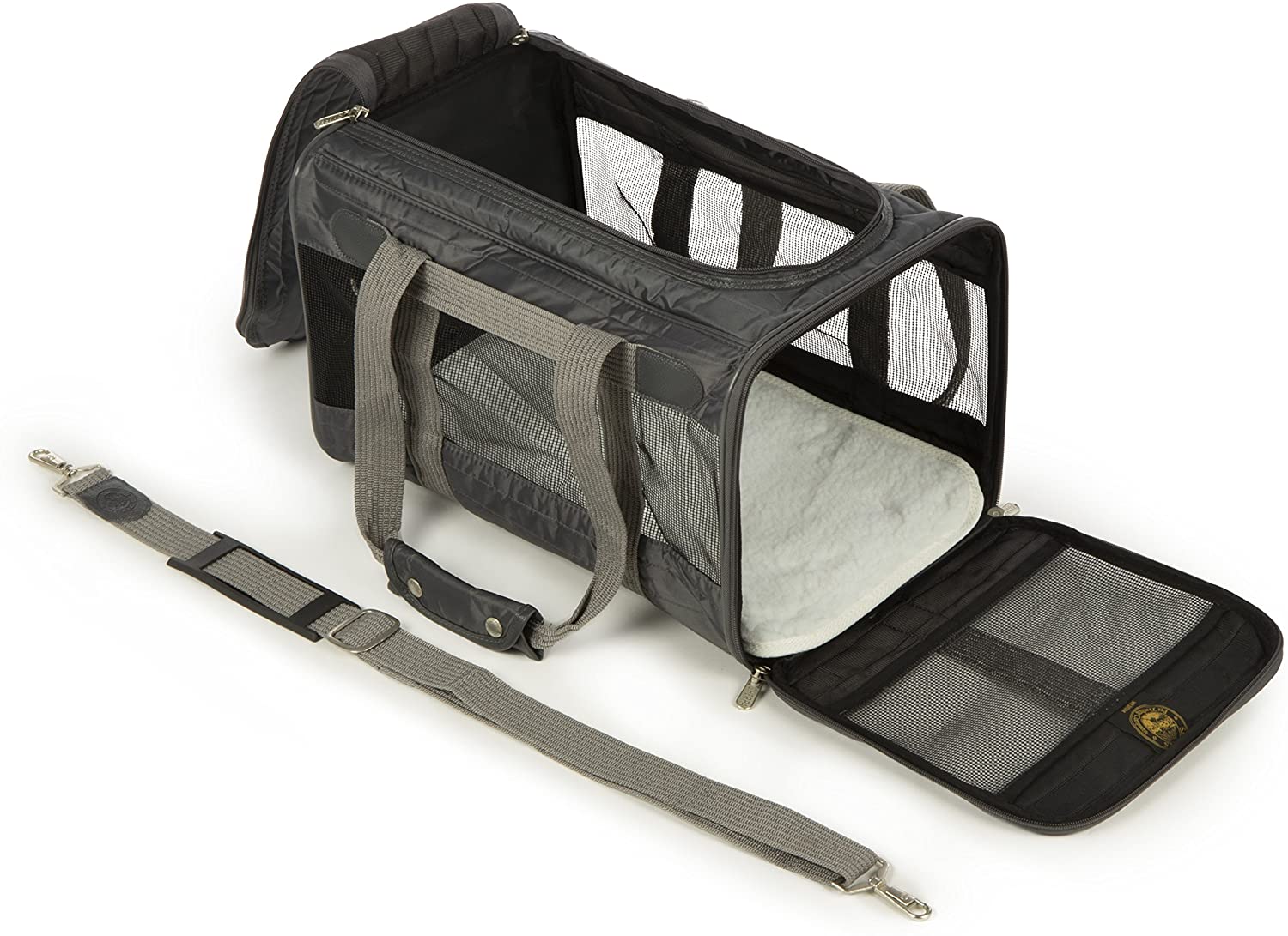 Sherpa Original Deluxe Airline Approved Pet Carrier, Medium, Black