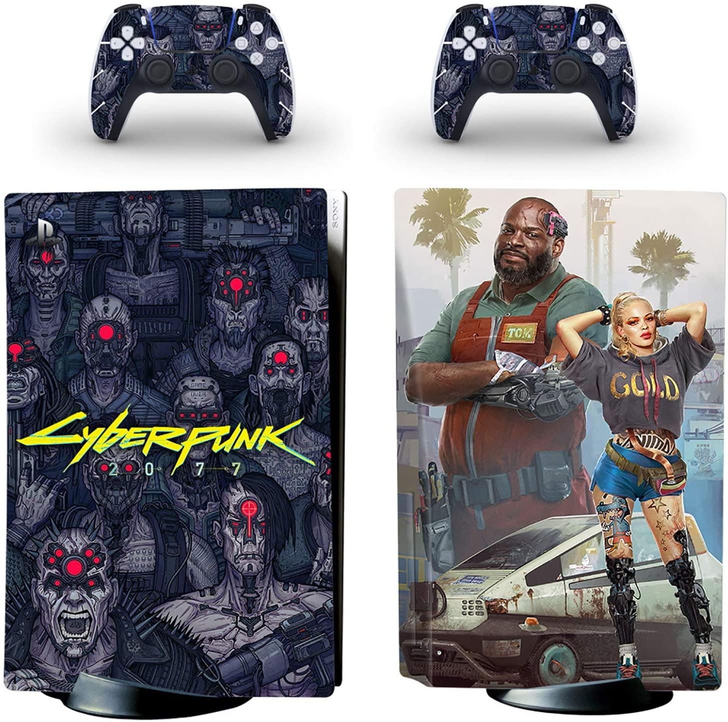 Huaatiear PS5 Sticker Vinyl Decal Cover, Skin Decal for PS5 Console Regular and Playstation 5 Controller - JOY2ESpree