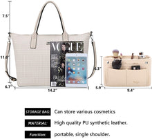 
                        
                          Cargar imagen en el visor de la galería, K.EYRE Women's Soft Faux Leather Tote Bag Purse Handbags Wallet Tote Shoulder Bag Purse Large Capacity
                        
                      