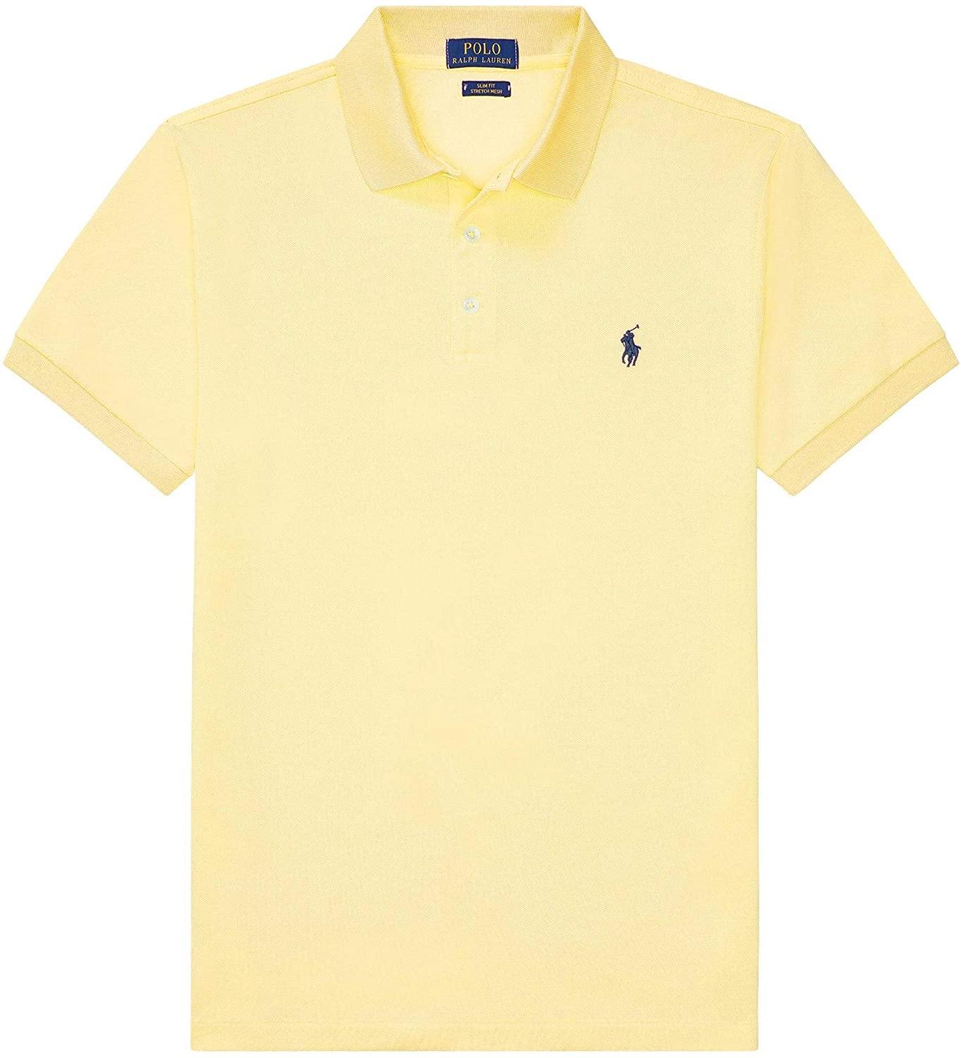 Polo RL Men's Custom Slim Fit Mesh Pony Shirt