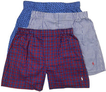 
                        
                          Cargar imagen en el visor de la galería, Polo Ralph Lauren Men's 3-Pack Classic Fit Packaged Woven Boxers
                        
                      