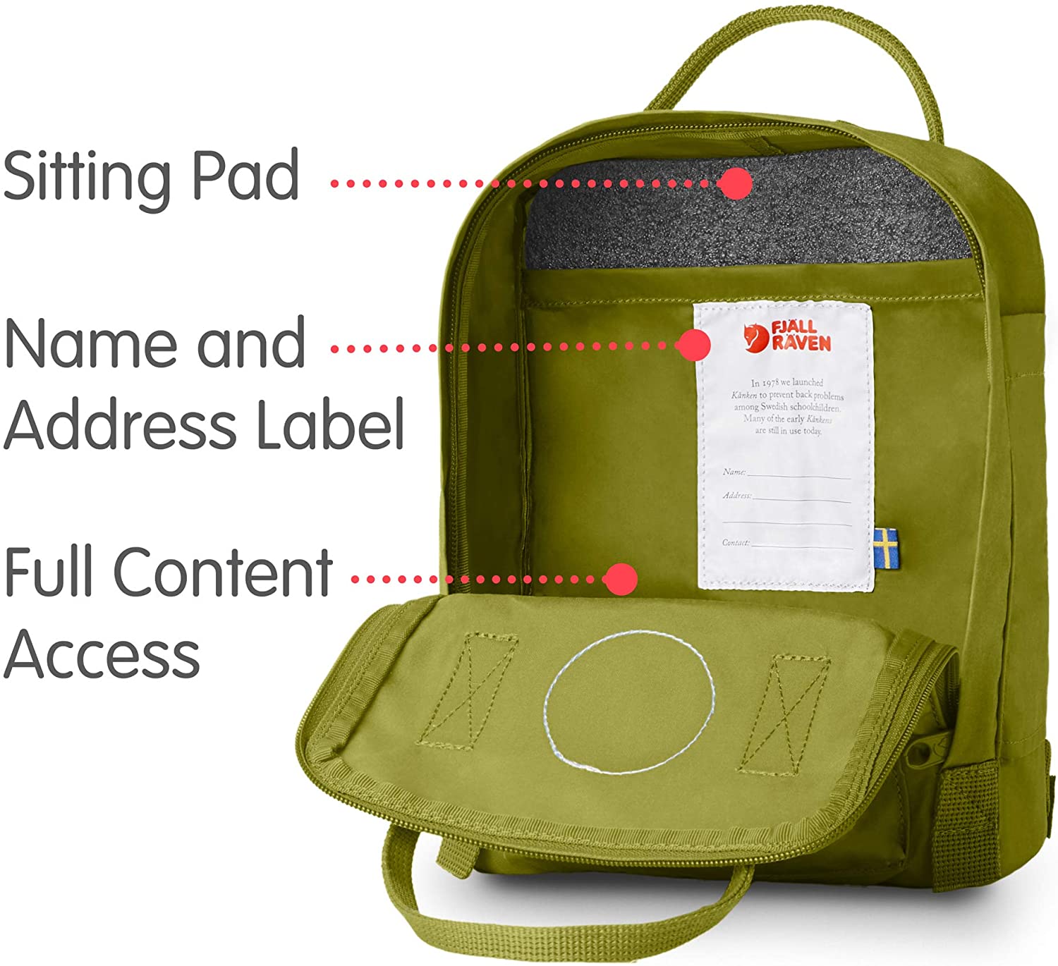 Fjallraven, Kanken Mini Classic Backpack for Everyday