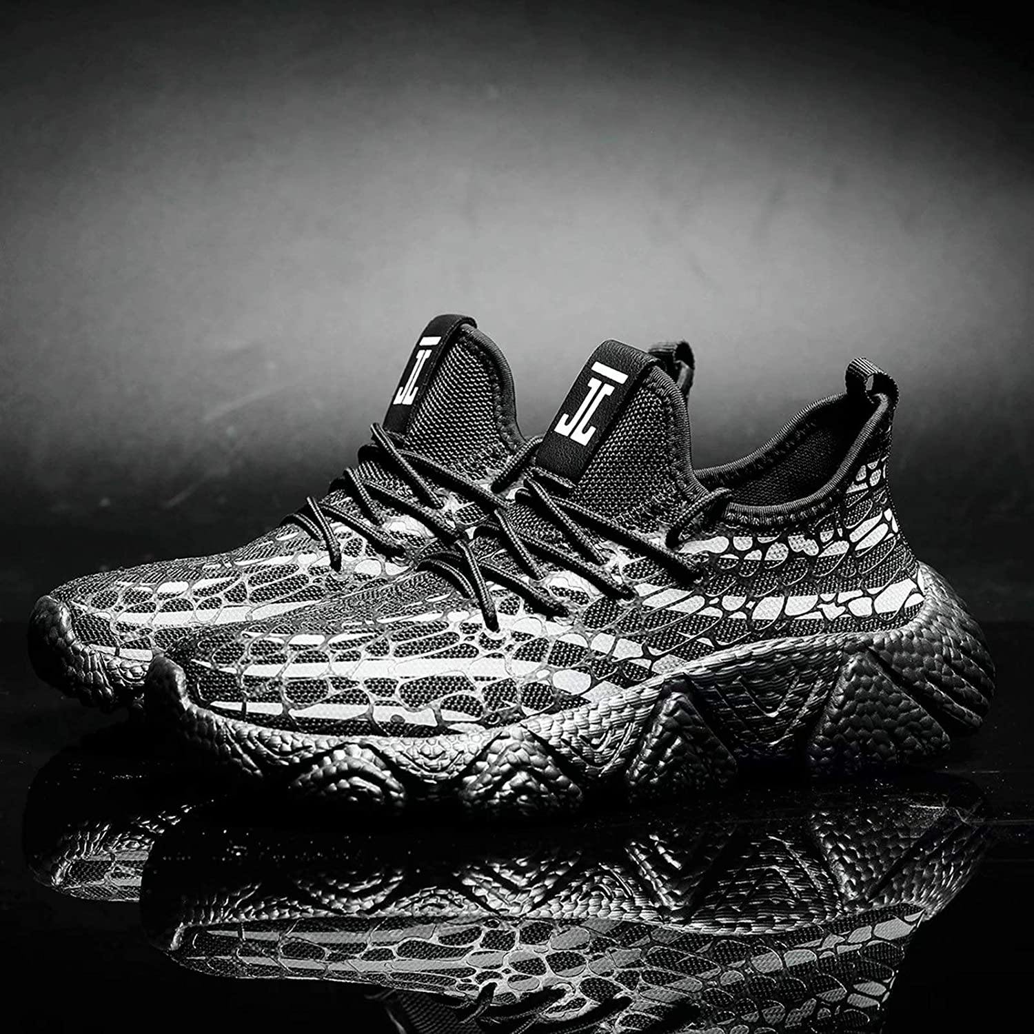 KEEZMZ Men's Running Shoes Fashion Breathable Sneakers Mesh Soft Sole Casual Athletic Lightweight