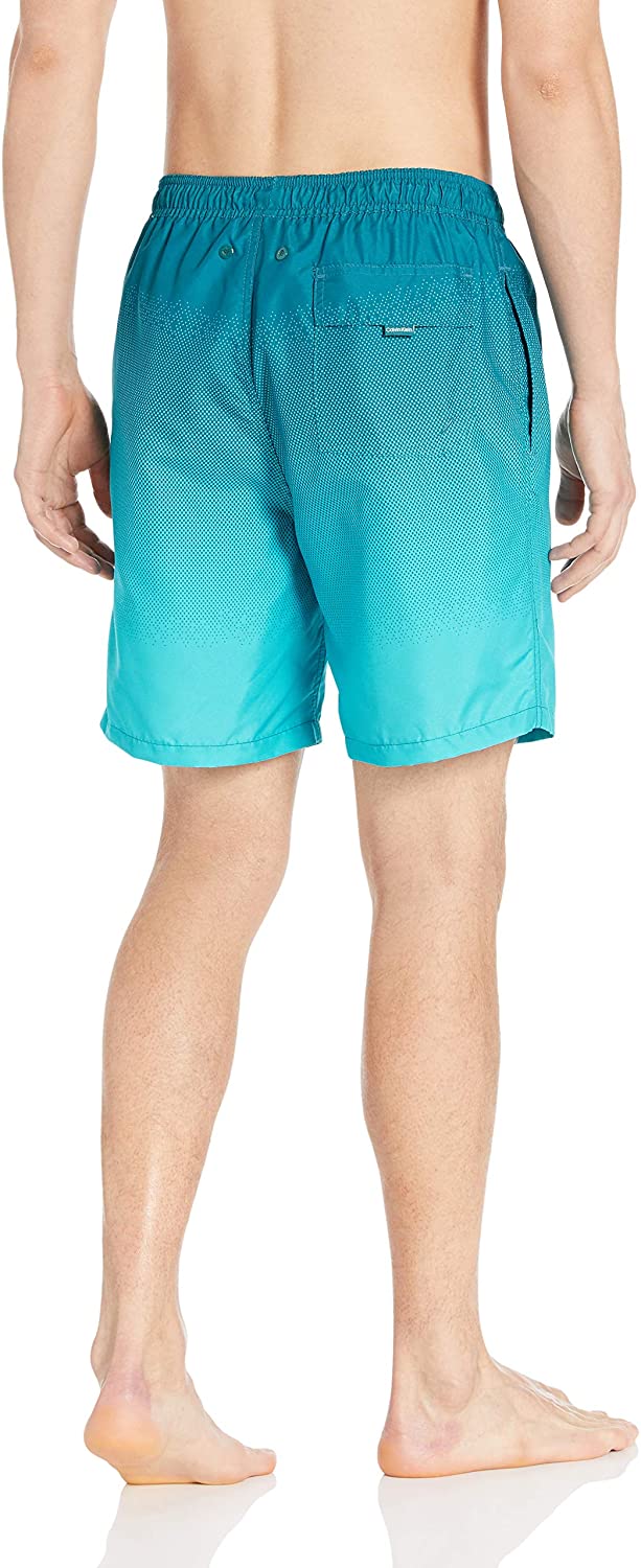 Calvin Klein Men's 7 Inch Elastic Waist Quick Dry Swim Trunk