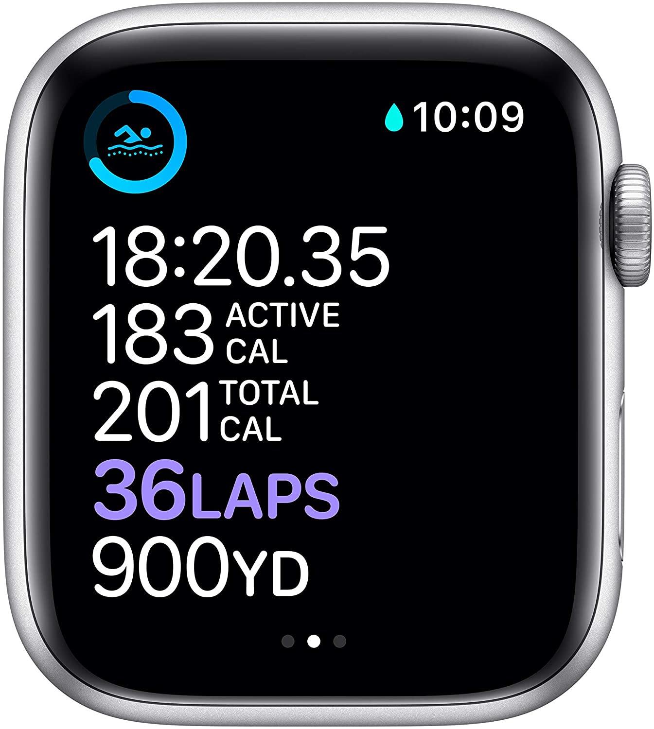 Apple Watch Series 6 (GPS, 44mm) - Space Gray Aluminum Case with Black Sport Band (Renewed) - JOY2ESpree