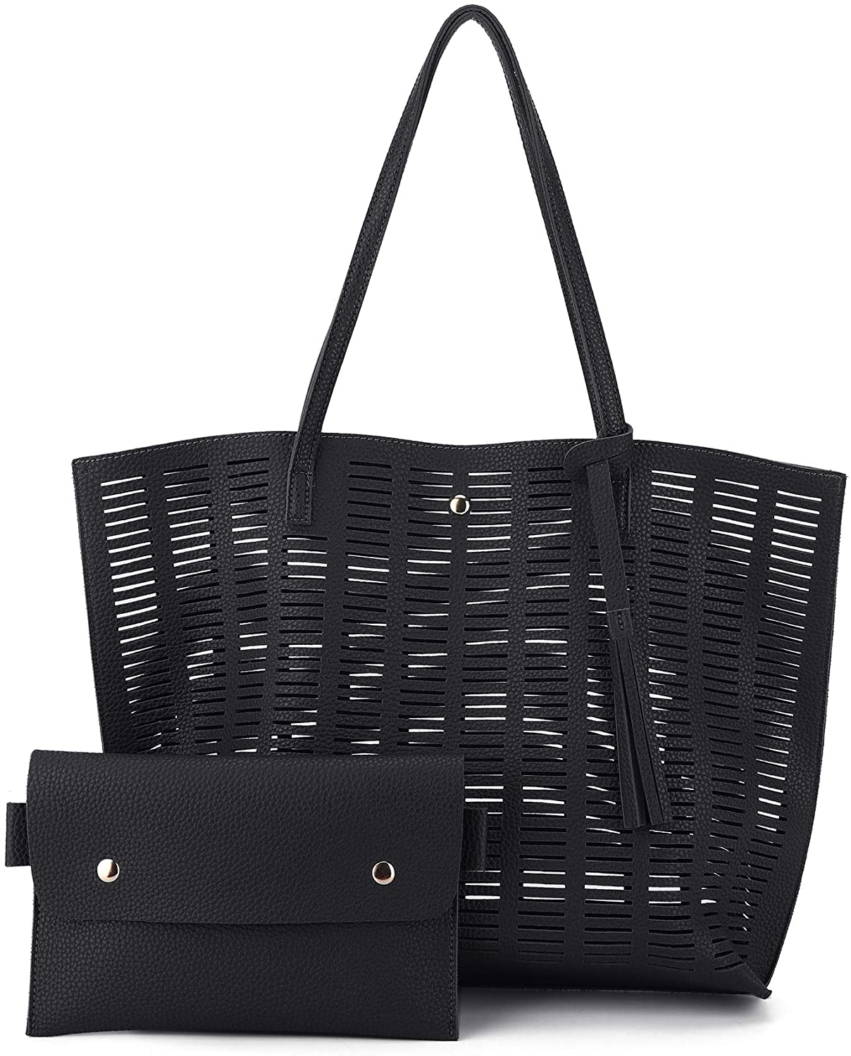 K.EYRE Women's Soft Faux Leather Tote Bag Purse Handbags Wallet Tote Shoulder Bag Purse Large Capacity