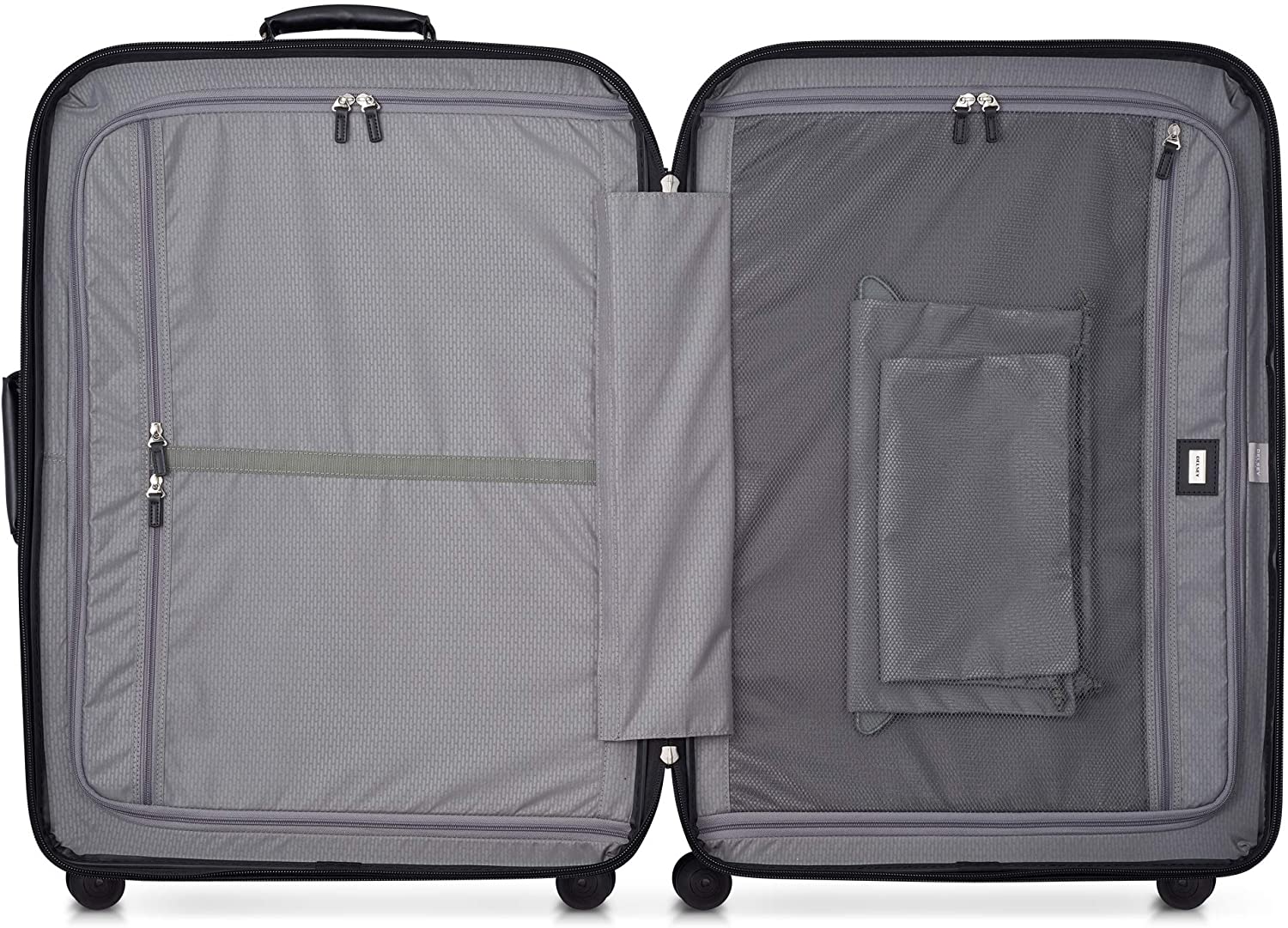 DELSEY Paris Chatelet Hardside Luggage with Spinner Wheels, Chocolate Brown, Checked-Large 28 Inch, with Brake