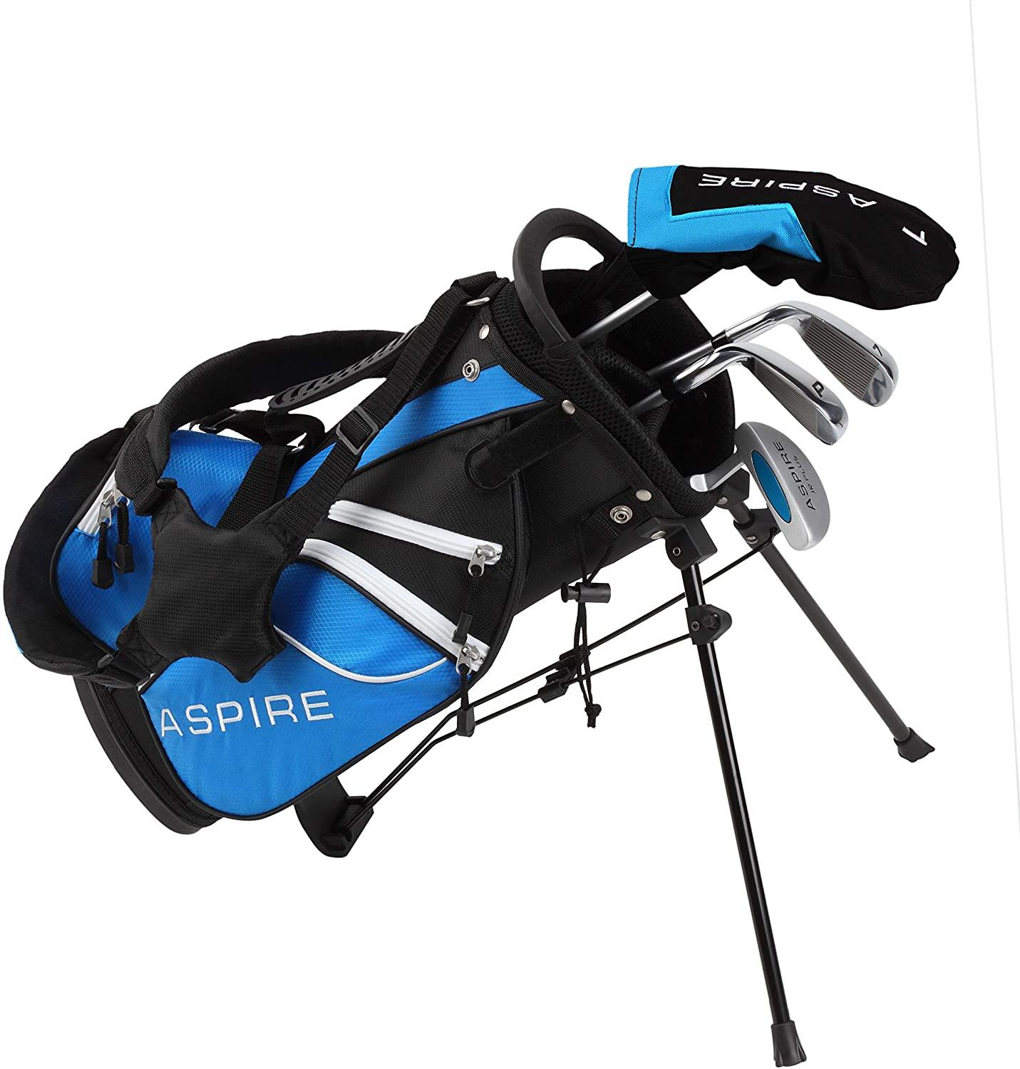 Aspire Junior Plus Complete Golf Club Set for Children, Kids - 5 Age Groups Boys and Girls - Right Hand - JOY2ESpree