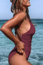 
                        
                          Load image into Gallery viewer, CUPSHE Women's One Piece Swimsuit Tummy Control V Neck Two Piece Bathing Suits - JOY2ESpree
                        
                      