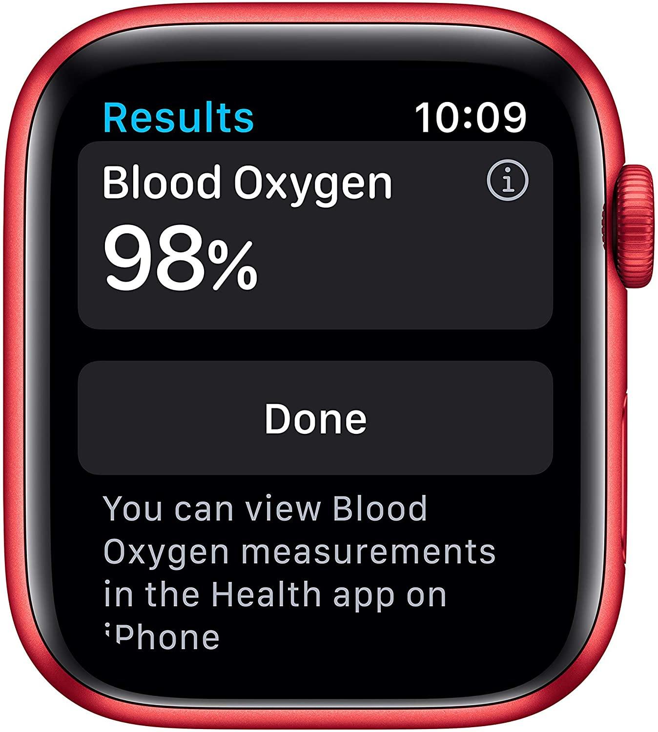 Apple Watch Series 6 (GPS, 44mm) - Space Gray Aluminum Case with Black Sport Band (Renewed) - JOY2ESpree