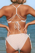 
                        
                          Load image into Gallery viewer, CUPSHE Women's Back Braided Straps Reversible Bottom Strappy Lace Up Bikini Sets
                        
                      