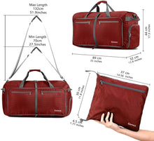 
                        
                          画像をギャラリービューアに読み込む, Gonex 150L Travel Duffel Bag Foldable Extra Large Duffle Bag XL Heavy Duty for Men Women for Luggage Shopping Gray
                        
                      