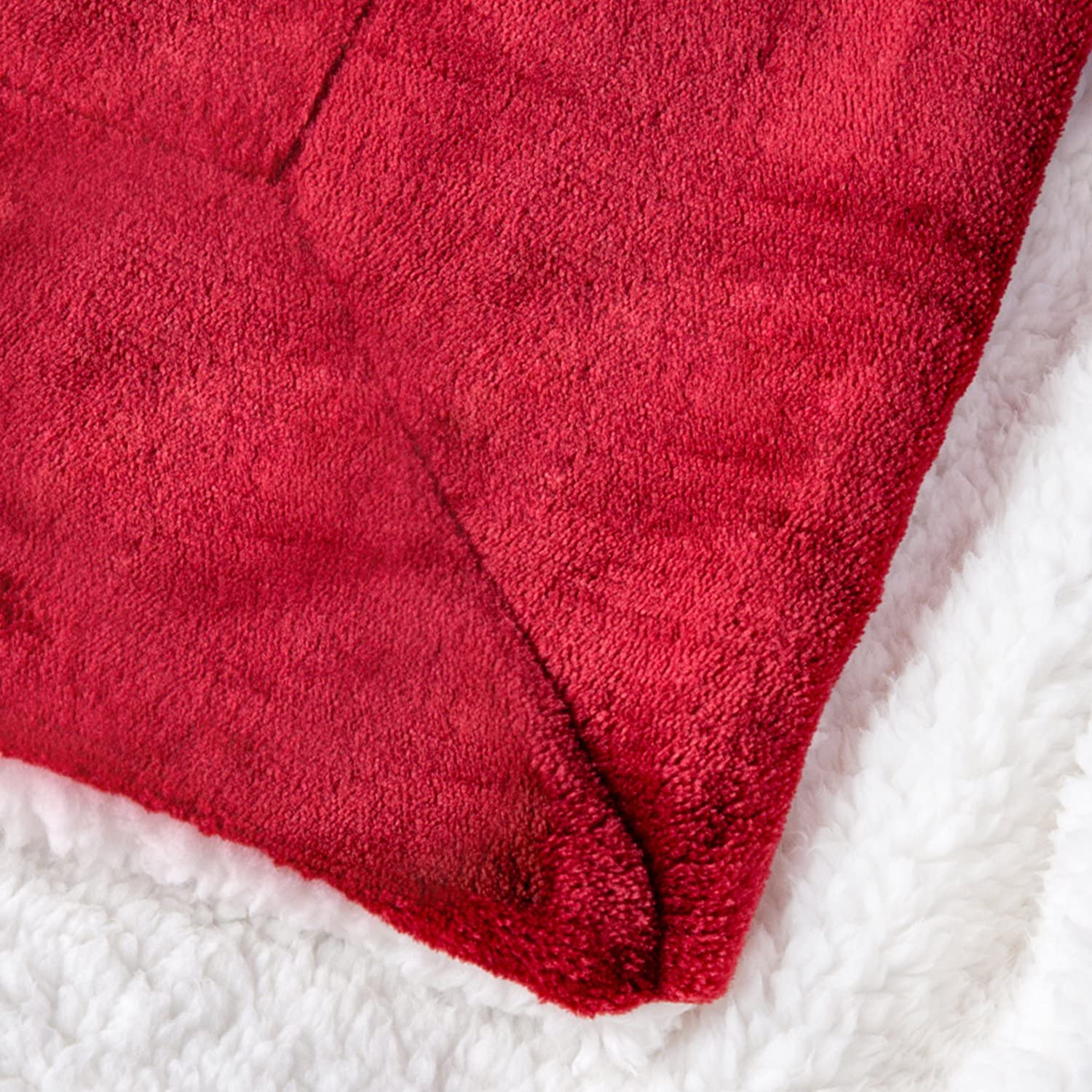 Bedsure Sherpa Fleece Blanket Throw Size Navy Lightweight Super Soft Cozy Luxury Bed Blanket Microfiber