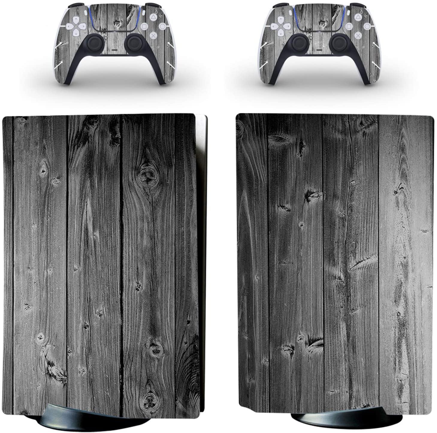 gotor Vinyl Skin Decals Cover Wrap Sticker Faceplate for PS5 Playstation 5 Console and 2 Controllers Skins (PS5 (Not The Digital Edition), B01) - JOY2ESpree