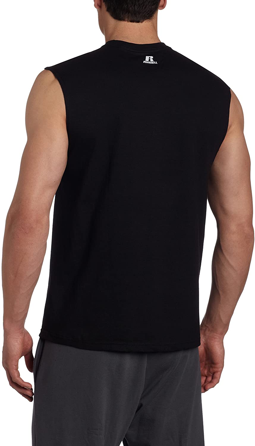 Russell Athletic Men's Cotton Performance Sleeveless Muscle T Shirts