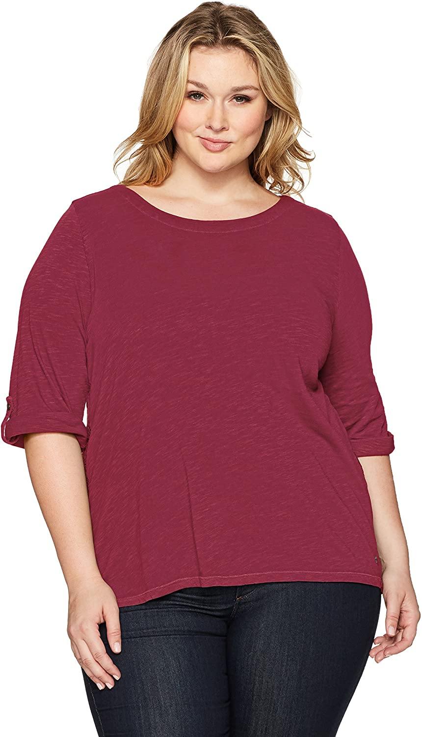 Jag Jeans Women's Plus Size Wren Tee in Slub Jersey