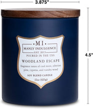 
                        
                          Load image into Gallery viewer, Manly Indulgence Sea Salt &amp; Ginger Scented Jar Candle, 15 Oz, White
                        
                      