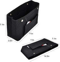 
                        
                          画像をギャラリービューアに読み込む, Vercord Felt Tote Handbag Purse Pocketbook Organizer Insert Divider Shaper Bag in Bag
                        
                      