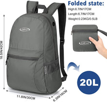 
                        
                          Load image into Gallery viewer, G4Free Ultra Lightweight Packable Backpack Travel Hiking Daypack Handy Foldable Water Resistant Camping Outdoor Backpack
                        
                      