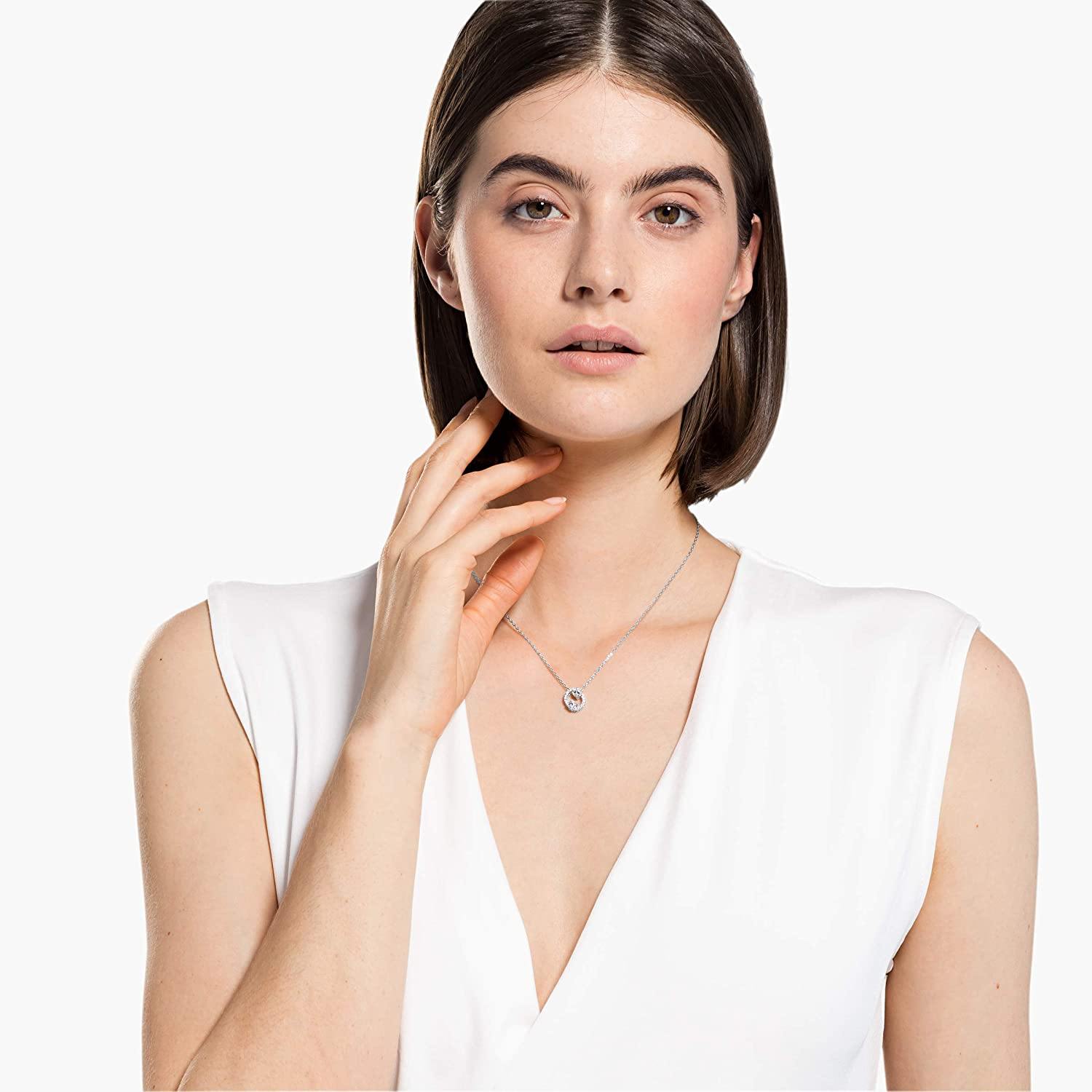 SWAROVSKI Women's All Zodiac Symbols Crystal Pendant, Mixed Metal Finish, Clear White Crystal Necklace Jewelry Collection - JOY2ESpree