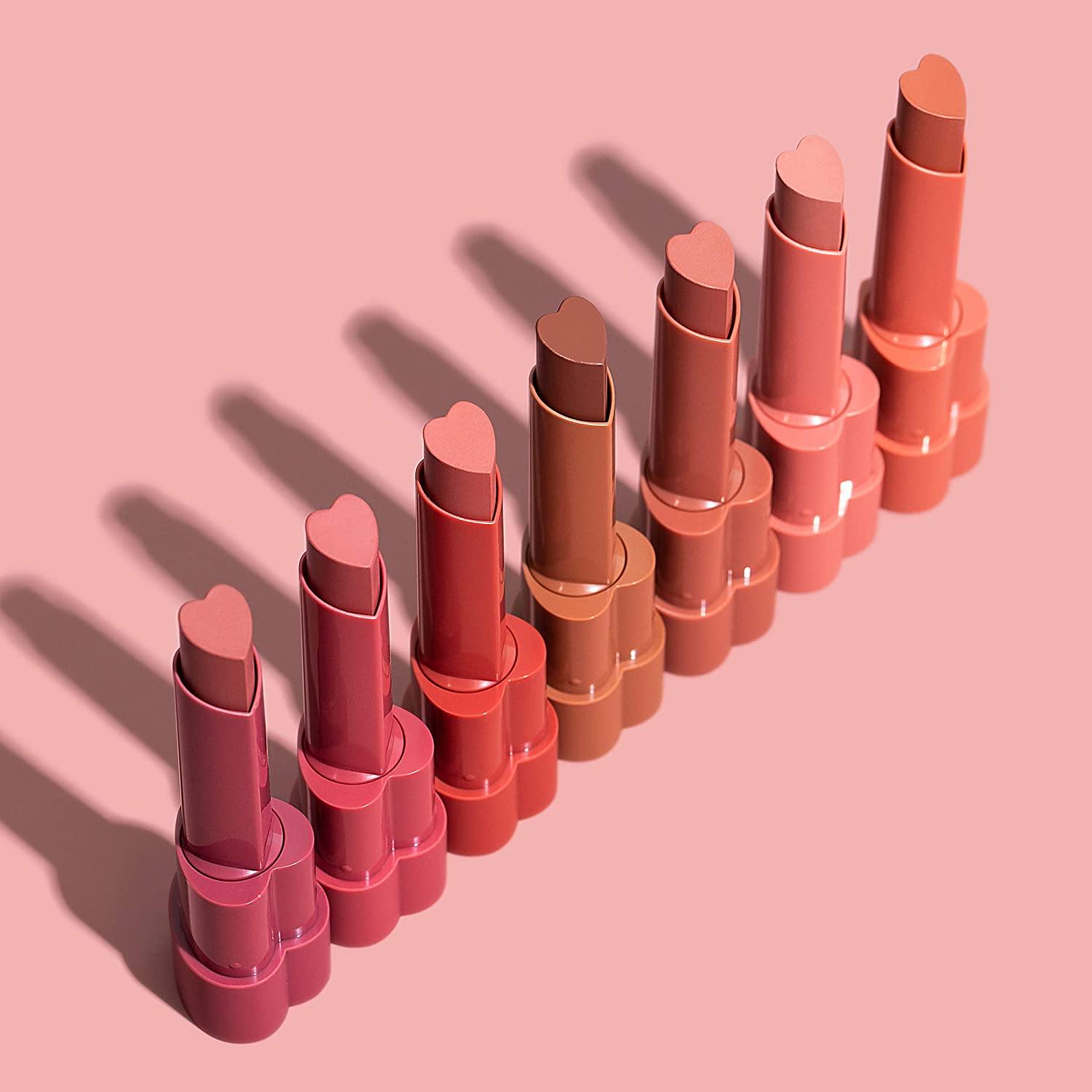 KAJA Air Heart | Lightweight Natural Finish Lipstick | 07 Lover - mauvy brown