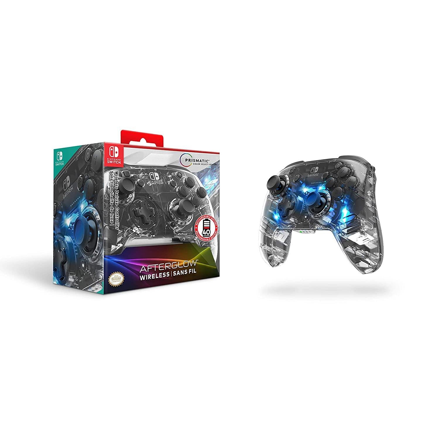Afterglow Prismatic LED Deluxe Wireless Controller: Multicolor - Nintendo Switch - JOY2ESpree