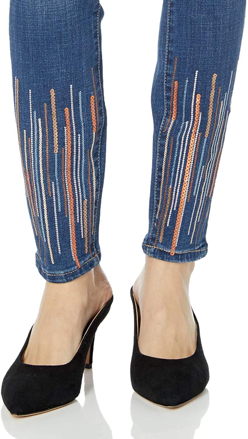Jag Jeans Women's Cecilia Skinny Jean with Sequins