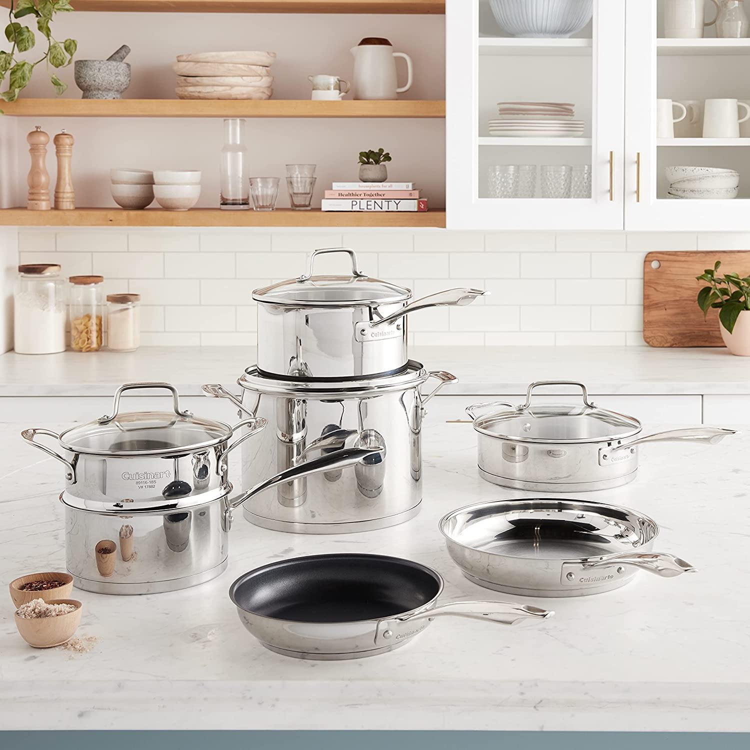 Cuisinart 11-Piece Professional Stainless Cookware Set - JOY2ESpree