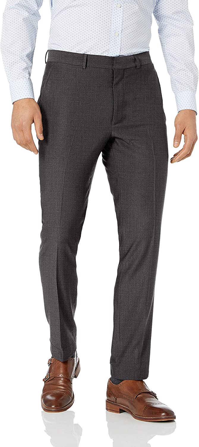 Unlisted by Kenneth Cole Men's 2 Button Slim Fit Suit with Hemmed Pant