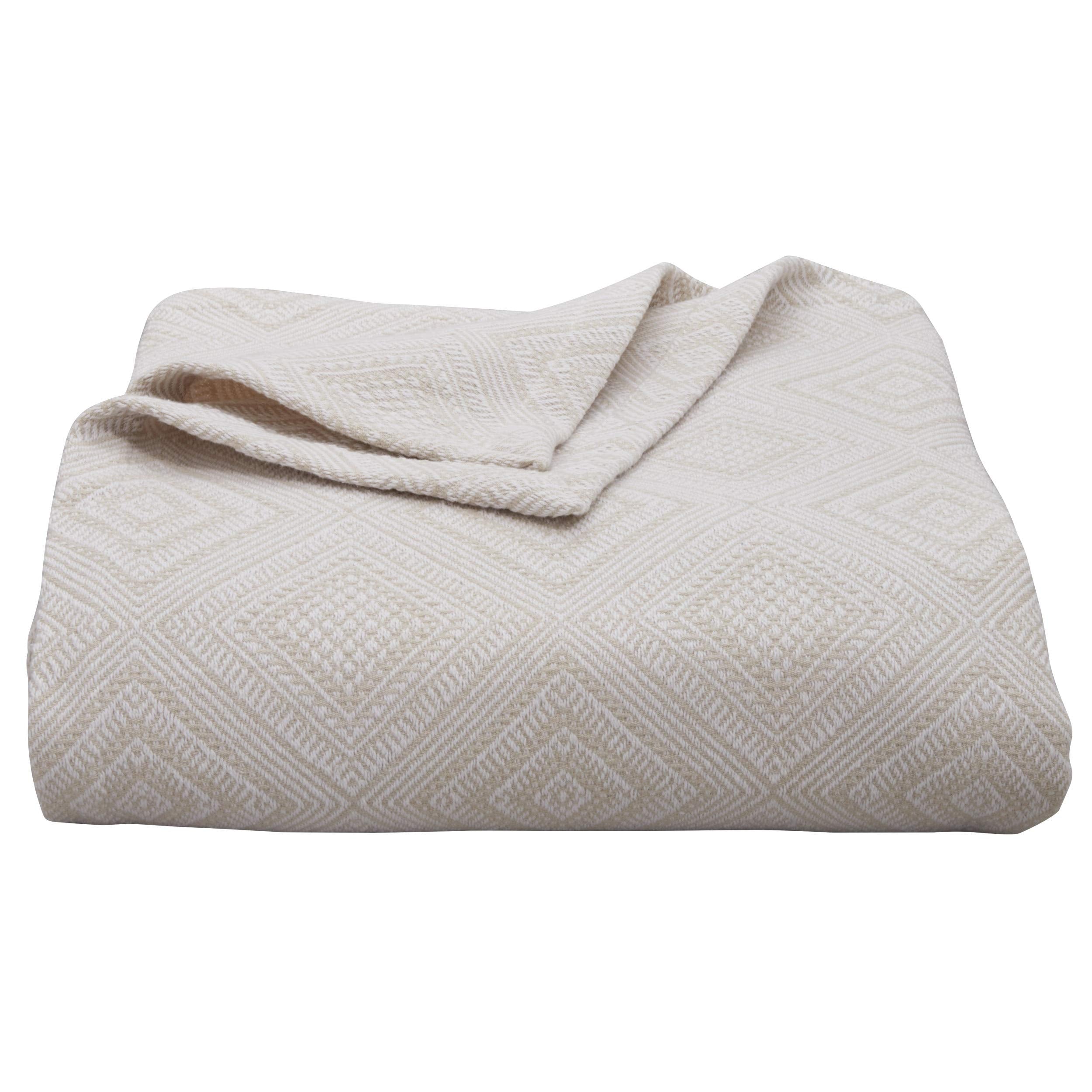 Tommy Bahama Palm Desert Blanket, King, Natural