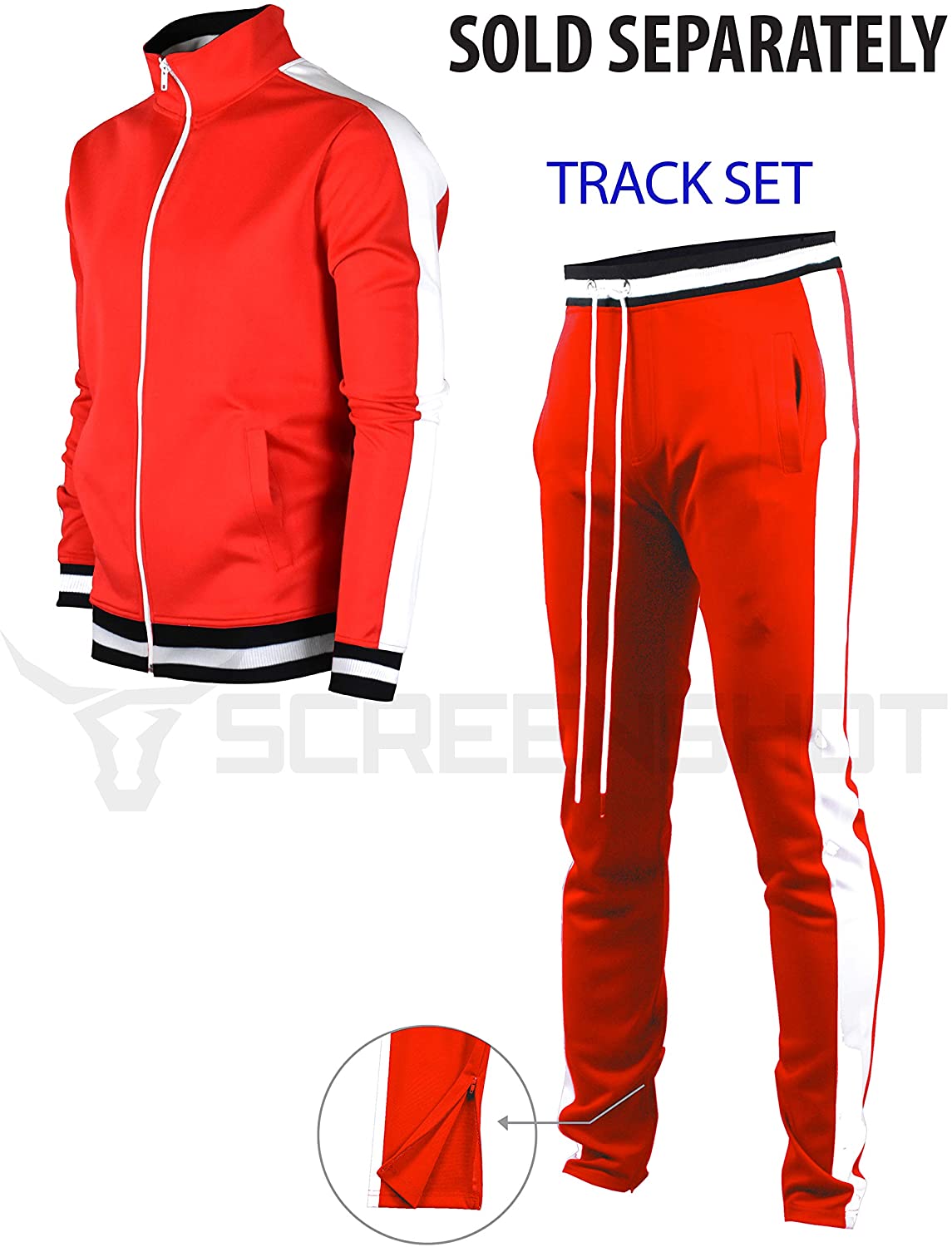 Screenshotbrand Mens Hip Hop Premium Slim Fit Track Pants