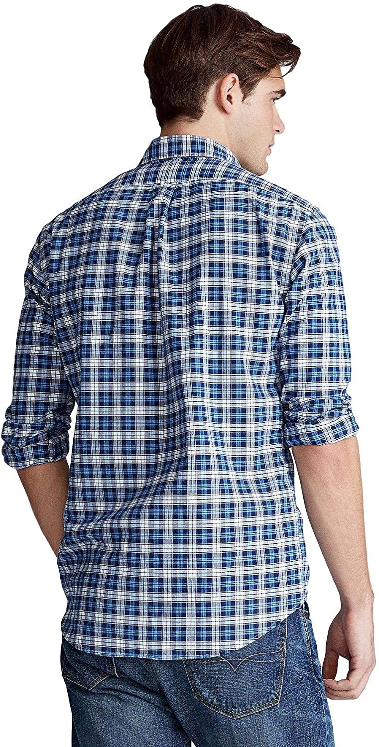 Ralph Lauren Mens Logo Button-Down Dress Shirt