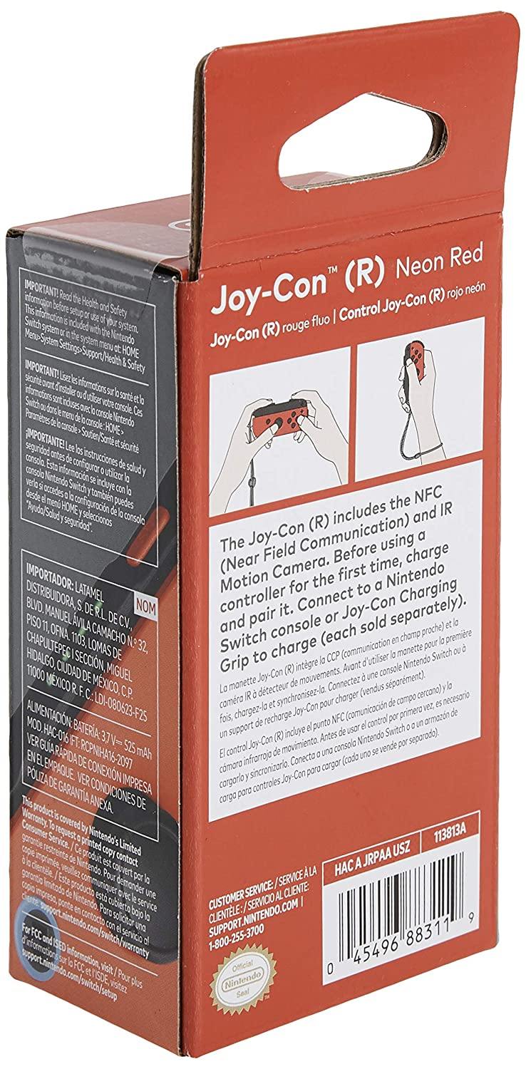 Nintendo Joy-Con (R) - Neon Red - Nintendo Switch - JOY2ESpree