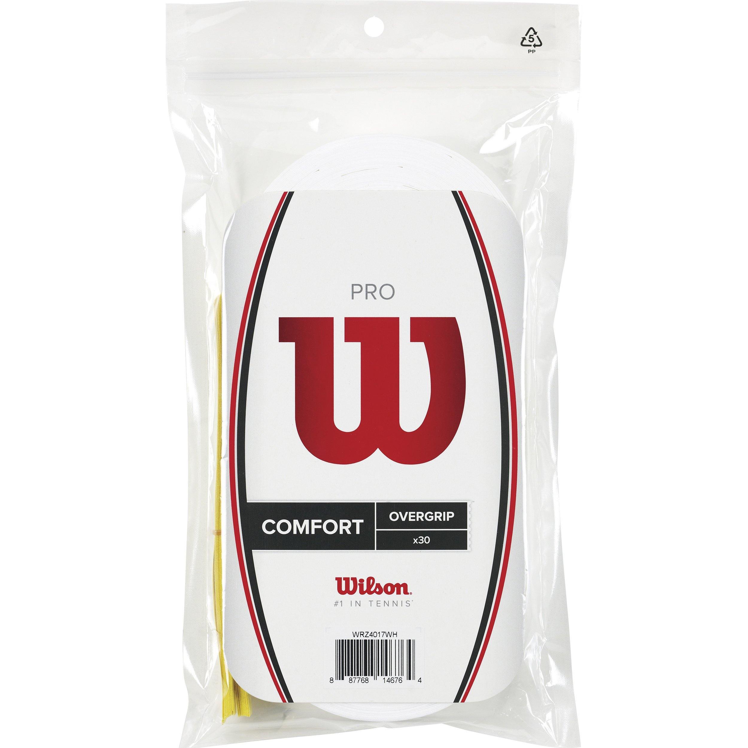 Wilson Pro Overgrip (30-Pack), White - JOY2ESpree