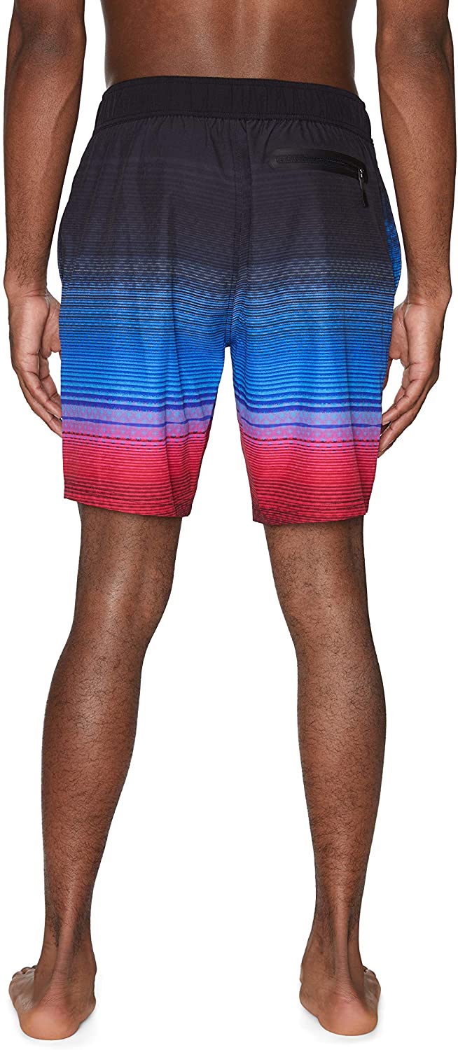 Spyder Men's 9" Ombre Stripe Hybrid Board Short