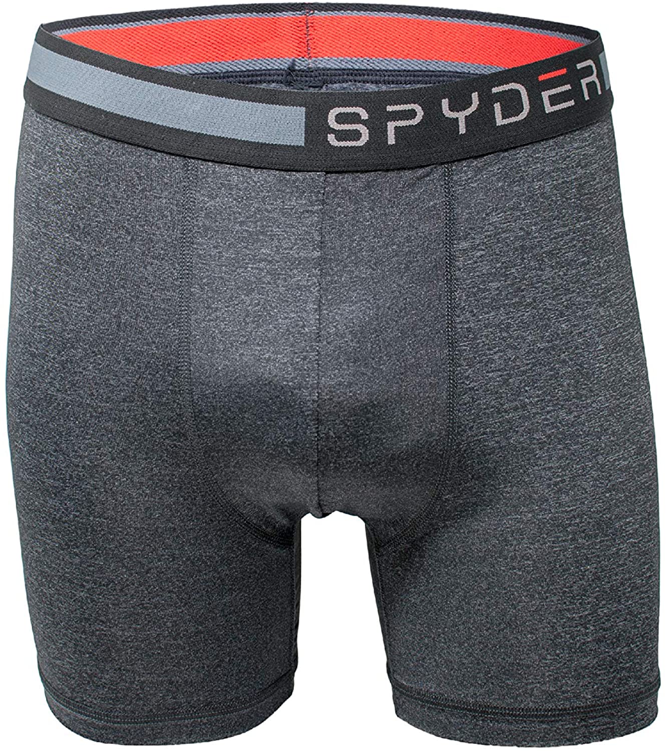 Spyder Mens Boxer Briefs Performance Sports Compression Shorts Athletic Mens Underwear - Mens Boxers Brief - 3 Pack for Men