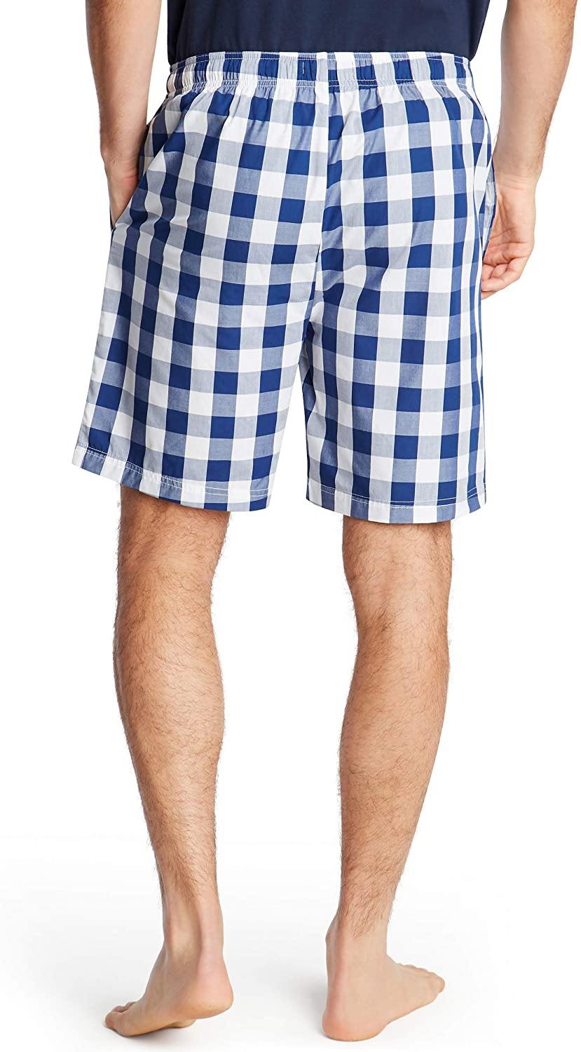 Nautica Men's Soft Woven 100% Cotton Elastic Waistband Sleep Pajama Short - JOY2ESpree