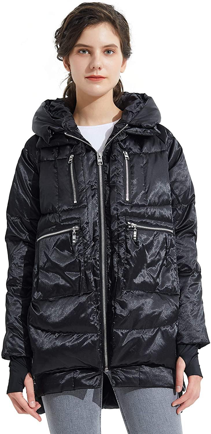 Orolay Women's Thickened Hooded Down Jacket