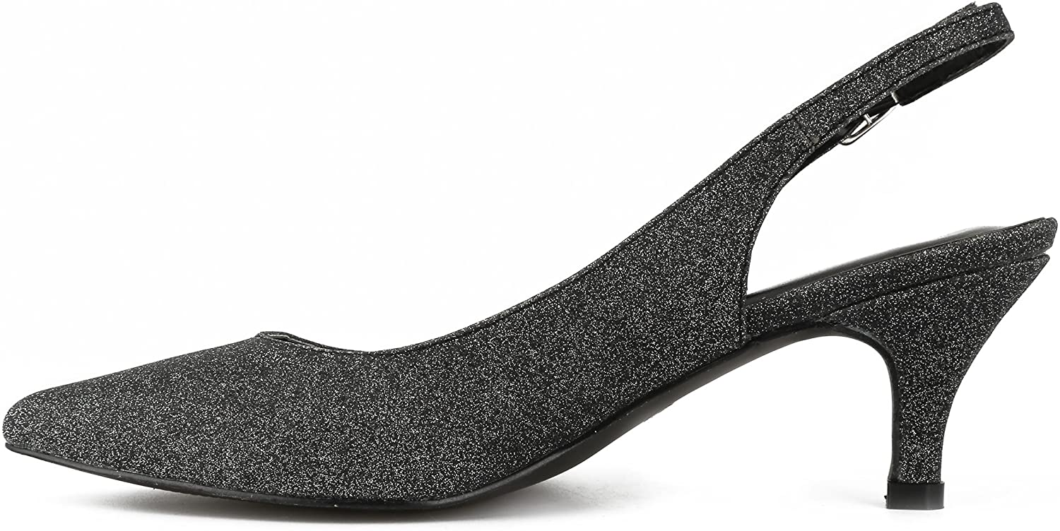 Greatonu Womens Slingback Dress Pump