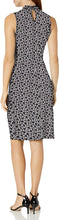 
                        
                          Muat gambar ke penampil Galeri, Amazon Brand - Lark &amp; Ro Women's Sleeveless Crossover Twist Neck Faux Wrap Dress
                        
                      