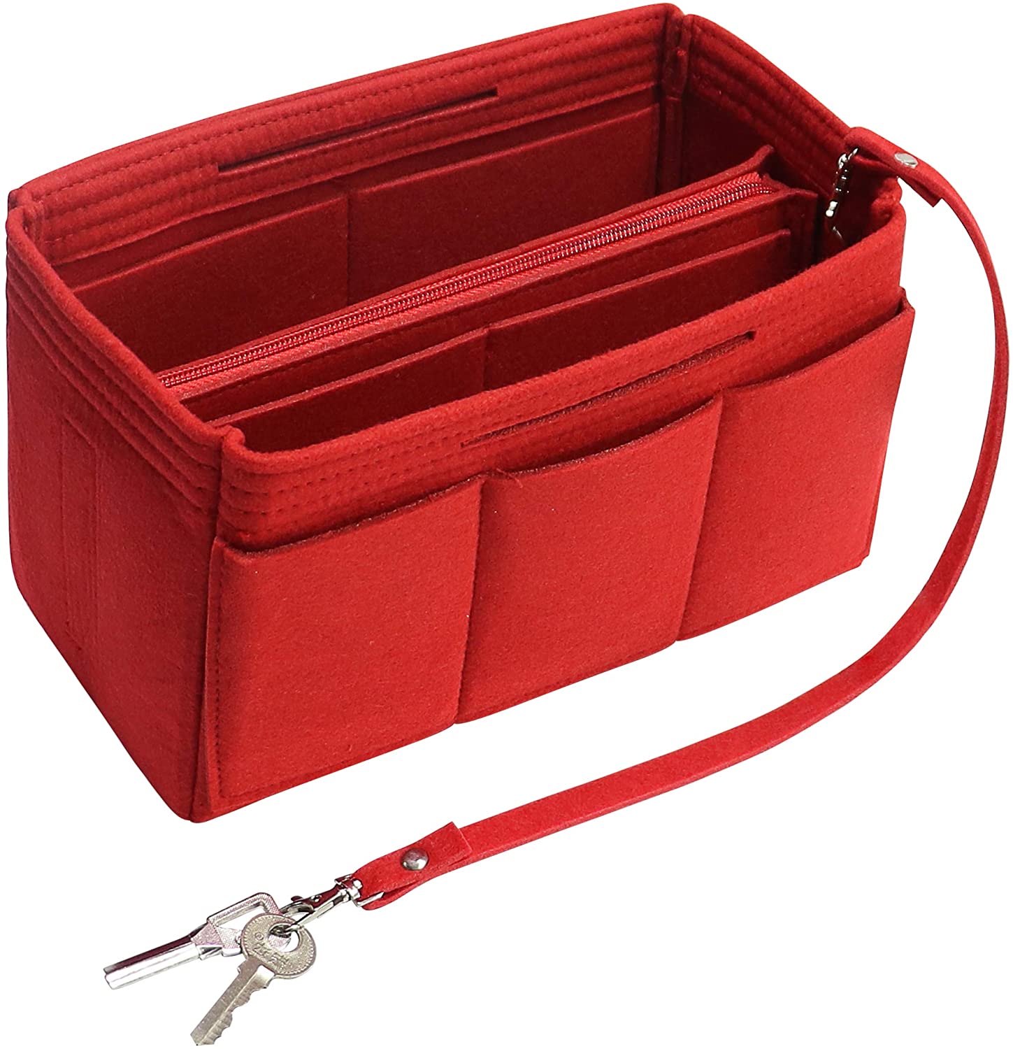 Purse Handbag Organizer Insert, MISIXILE Felt Bag Organizer with Handles