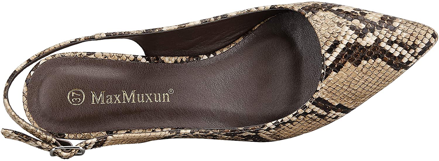Greatonu Womens Slingback Dress Pump
